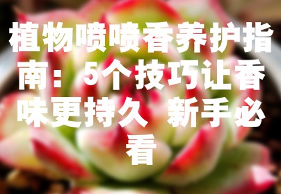 植物喷喷香养护指南：5个技巧让香味更持久 新手必看